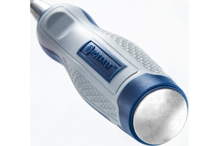 Набор плоских стамесок: 6, 12, 18, 24мм, длина 140мм, CR-V, двухкомпонентные рукоятки, точильный камень, 4шт, кейс КОБАЛЬТ 245-695