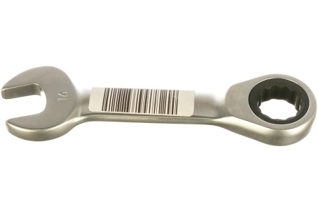 Комбинированный трещоточный укороченный ключ AV Steel 16мм шт AV-315316