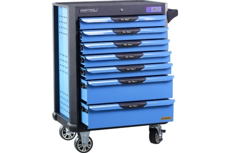 Тележка KraftWell с 7 ящиками, в подарок инструмент 277 предметов KRW-TTB+SET277 Тележка KraftWell с 7 ящиками, в подарок инструмент 277 предметов KRW-TTB+SET277