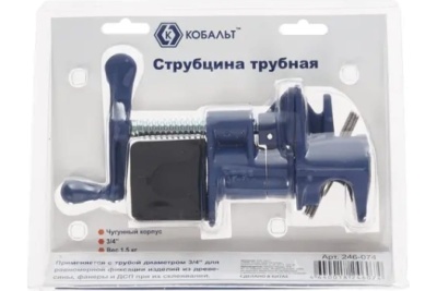 Трубная струбцина КОБАЛЬТ 3/4" 246-074