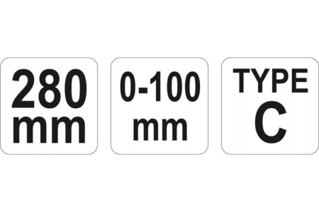 Ручной зажим для сварочных работ 280мм YATO YT-2466