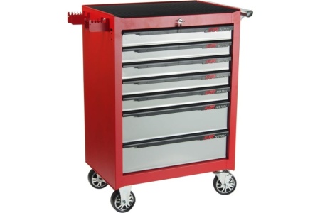 Тележка инструментальная (7 секций, красная, на колесах) JTC 3931C