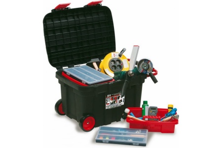 Модульный сундук для инструментов Tayg передвижной, 2 лотка + 2 органайзера, 151002