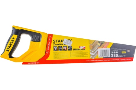 Ножовка по дереву Stanley TRADECUT с закаленным зубом, 7 Х 380мм STHT20348-1