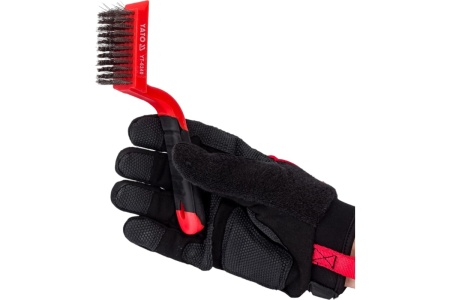 Металлическая щетка YATO 5 рядов, пластиковая ручка YT-6340