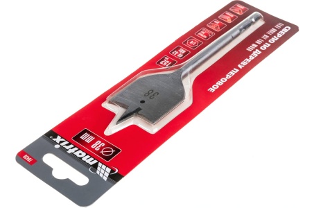 Сверло перовое по дереву (38х152 мм; HEX1/4) MATRIX 70430