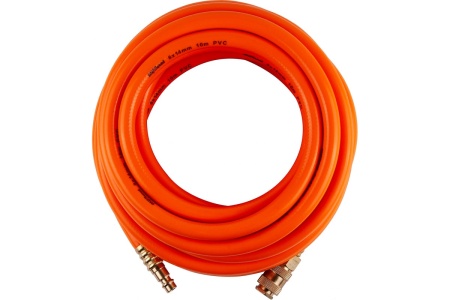 Шланг пневматический PVC 8x14 мм, с быстросъемными фитингами, 10 м AV Steel AV-700210