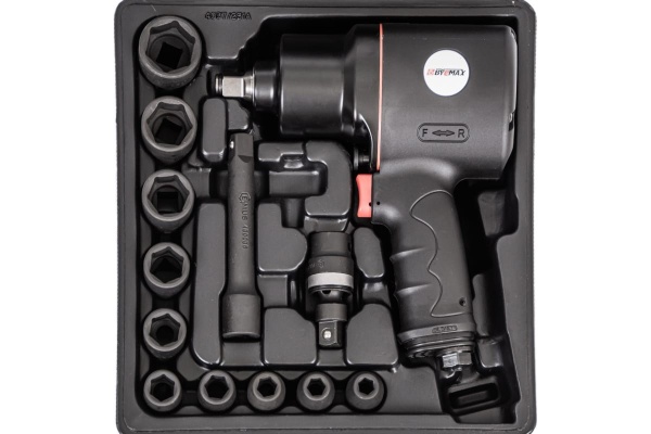 Композитный пневмогайковерт Byemax в наборе с головками BM-43-4033PK3