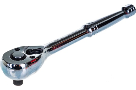 Трещотка с прямой металлической ручкой ЭВРИКА 3/8 72-зубцовая ER-73872