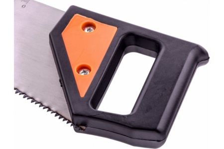 Ножовка по дереву SPARTA 450 мм, 5-6 TPI, каленый зуб, линейка, пластиковая рукоятка 232335