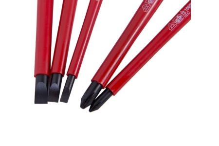 Набор диэлектрических отверток (5 предметов) KING TONY 30615MR