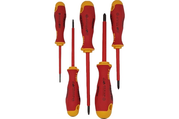 Набор диэлектрических отверток Felo Ergonic с тестером напряжения 6 шт 41396398