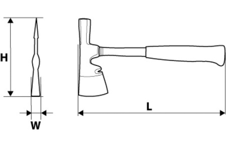Топор TOPEX 600 г 02A110