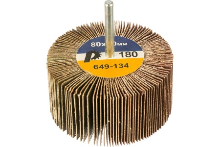 Круг лепестковый с оправкой (80х40 мм; P180) ПРАКТИКА 649-134