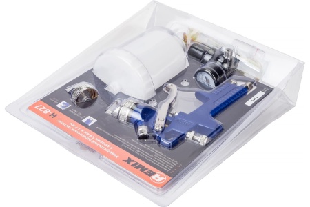 Краскопульт REMIX HVLP H-827 1.4/1.7мм, верхний бачок, 600мл, блистер RM-HVLP-H-827-14-17