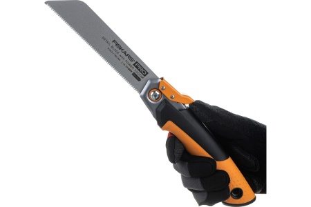 Пила Fiskars тяговая складная PowerTooth 150 мм, 19 зубьев на дюйм 1062932
