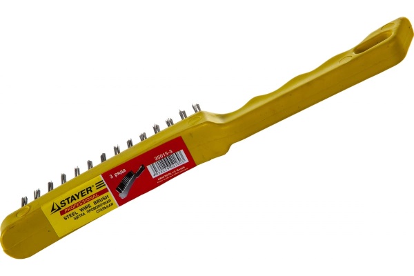 Щетка MASTER проволочная стальная STAYER 35015-3