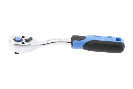 Трещотка HOEGERT TECHNIK изогнутая, с кнопкой, 1/4, 72 зубца HT1R324