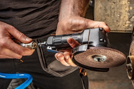 Шлифовальная угловая пневматическая машина NEO Tools 125 мм, 10000 об/мин 14-508