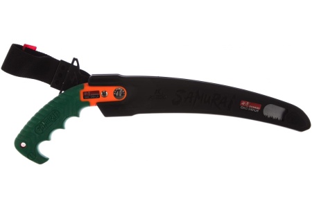 Пила самоочищающаяся изогнутое полотно в чехле, с поясным креплением SAMURAI GKC-240-LH