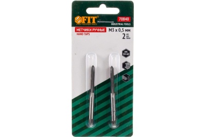 Метрические метчики 3х0.5 мм 2 шт FIT IT 70840