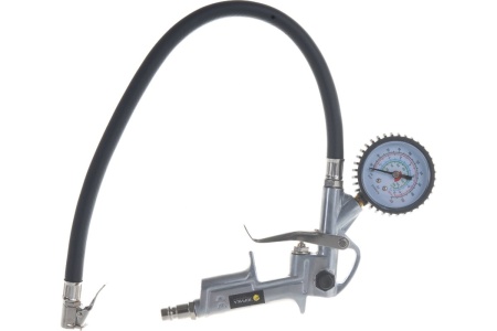 Пистолет для подкачки шин с манометром 8 АТМ металлический корпус ЭВРИКА ER-76101