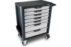 Инструментальная тележка с набором инструментов TOPTUL 7 ящиков, 261 предмет GE-26109