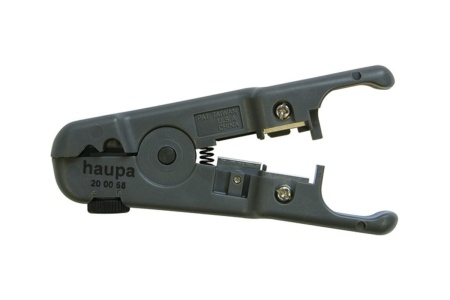 Инструмент для снятия изоляции на кабелях экранированная/неэкранированная витая пара HAUPA 200068