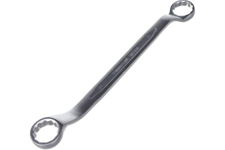 Накидной изогнутый гаечный ключ 24х27мм Зубр ПРОФИ 27132-24-27