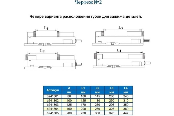 Станочные тиски GRIFF 125мм, 21кг, поворотные, прецизионные, серия QM16 b241302