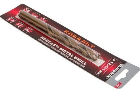 Сверло по металлу (12х151х101 мм; HSS Co-5%) MATRIX 71482 Сверло по металлу (12х151х101 мм; HSS Co-5%) MATRIX 71482