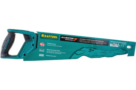 Ножовка KRAFTOOL Alligator 7 универсальная, 450 мм, 7 TPI, 3D зуб, 15004-45_z01