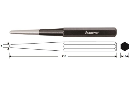 Кернер AmPro 4x10x120 мм T29517