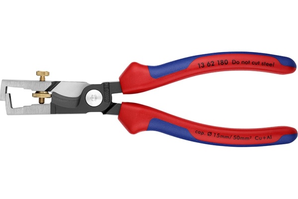 Клещи для удаления изоляции с функцией резания кабеля 180 мм KNIPEX StriX KN-1362180