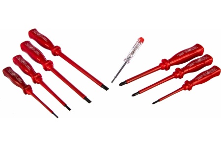 Набор диэлектрических отверток SL 0,4х2,5х85-1,2х6,5х150 и PH Jonnesway D02AP08S