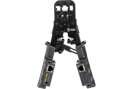 Пресс-клещи для RJ-разъемов с тестером КВТ JT-03T 84493