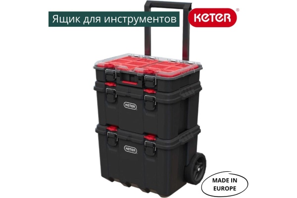 Ящик для инструментов KETER Stack's System Cart Pack N 17210777