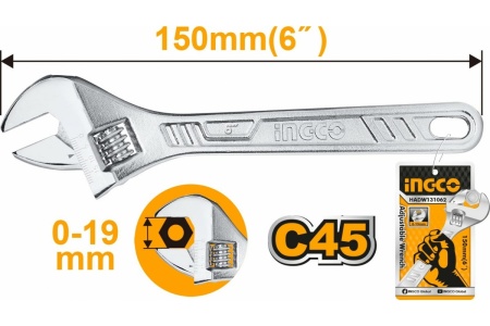 Разводной ключ INGCO 150 мм HADW131062
