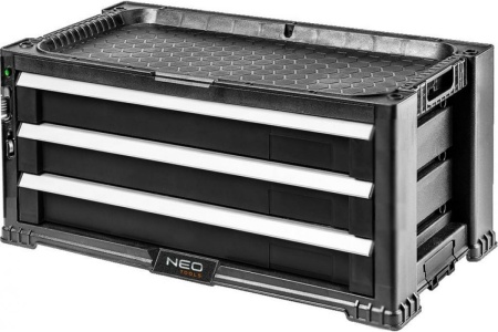 Ящик для инструмента, 3 выдвижных ящика NEO Tools 84-227