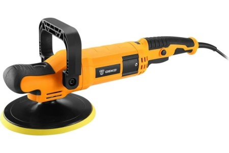 Сетевая полировальная шлифмашина DEKO ZKP1500 PRO, 180 мм, 1500 Вт, плавный пуск 063-4320