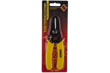 Электропассатижи для снятия изоляции 155 мм Энкор 19046