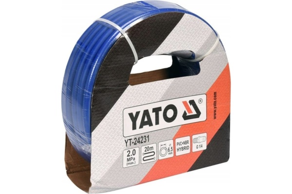 Шланг гибридный 1/4", 20 м YATO YT-24231
