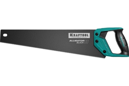 Ножовка для точного реза Kraftool "Alligator BLACK", 450 мм, 11 TPI 3D зуб, 15205-45