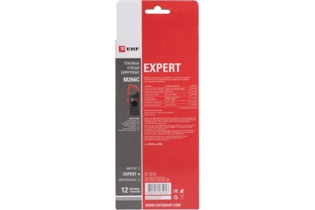 Цифровые токовые клещи EKF M266C Expert In-180702-pc266C