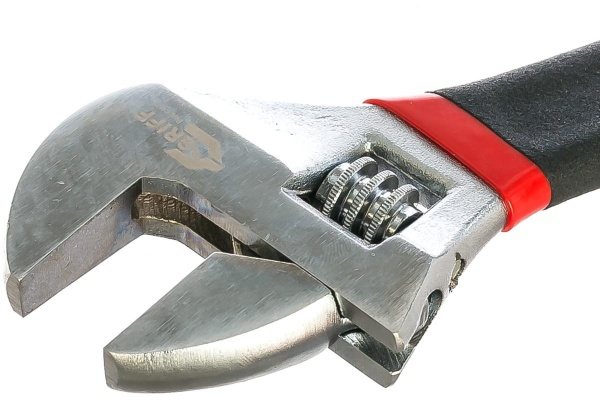 Разводной ключ длина 250мм CrV с обрезиненной ручкой GRIFF КР-30 026378