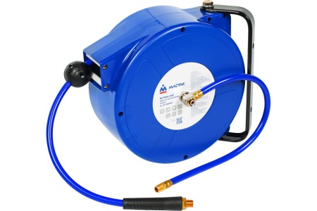 Шланг полиуретановый на автоматической катушке 8х12 мм, 8 м, резьба 1/4” МАСТАК 681-08008HR