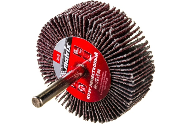 Круг лепестковый (P80; 60x20x6 мм) для дрели MATRIX 74114