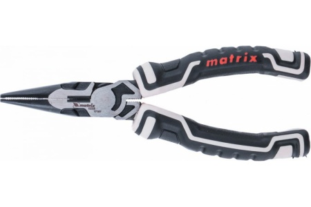 Прямые длинногубцы MATRIX PRO 165 мм, усиленная система 17197