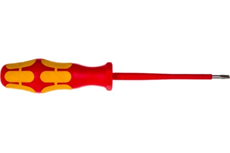 Отвёртка диэлектрическая Wera, VDE, SL 0.8х4.0х100 мм, WE-006115