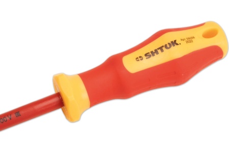 Диэлектрическая крестовая отвертка SHTOK 1000В Ph2x125 мм 09206